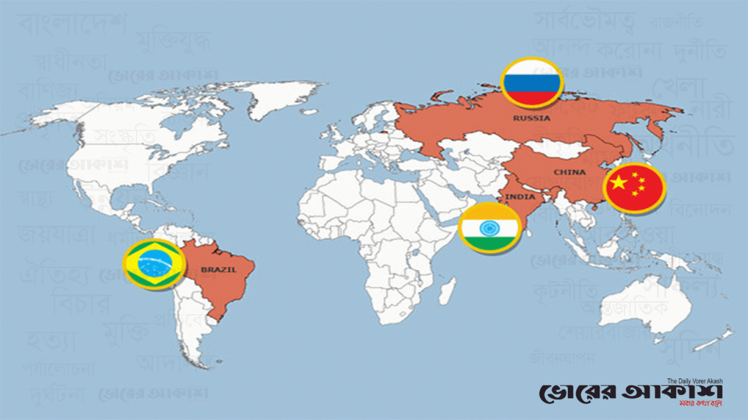 কৌশলে রাশিয়ার পক্ষ নিল চীন, ভারত, ব্রাজিল ও গ্যাবন
