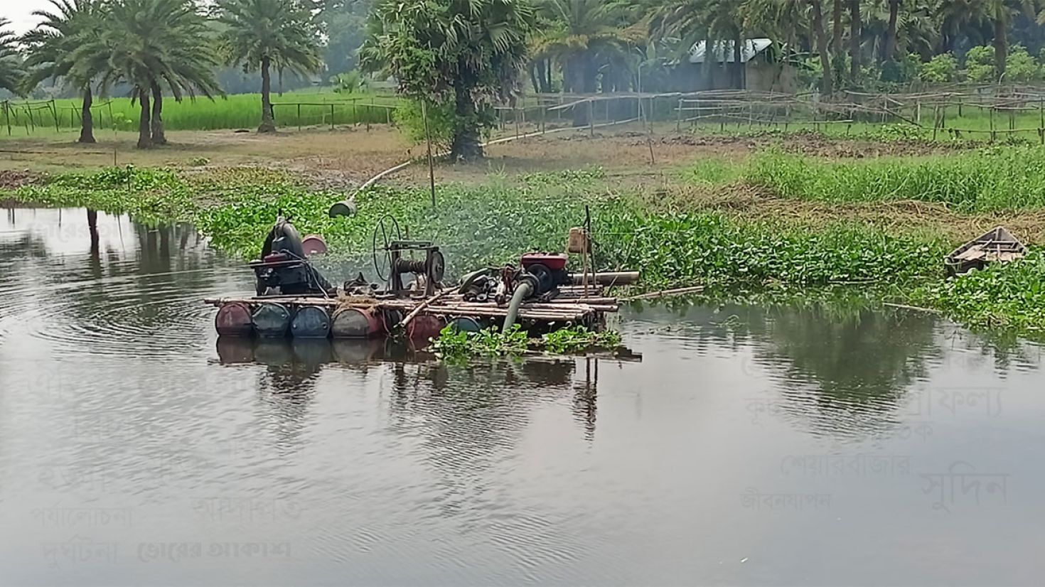 ড্রেজিং মেশিন বসিয়ে অবৈধভাবে বালু উত্তোলন: দুর্ভোগে শরীয়তপুরবাসী