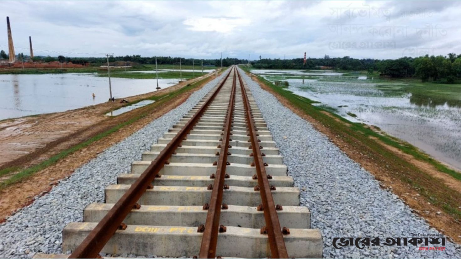 রেললাইন প্রকল্পের কাজ শেষে হয়েছে ৮৬ শতাংশ