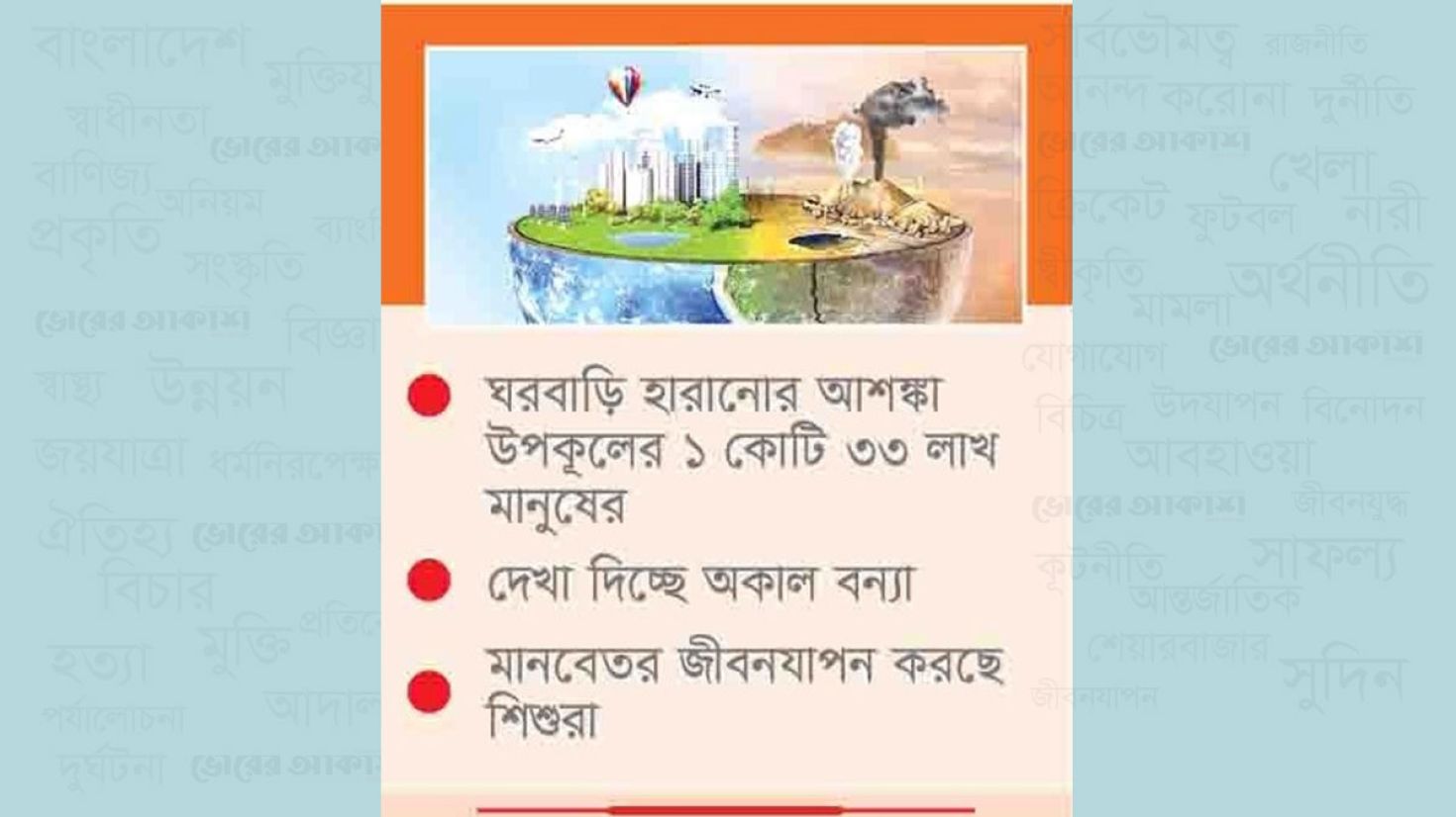 জলবায়ু উদ্বাস্তু ৩০ বছরে বাড়বে ৭ গুণ