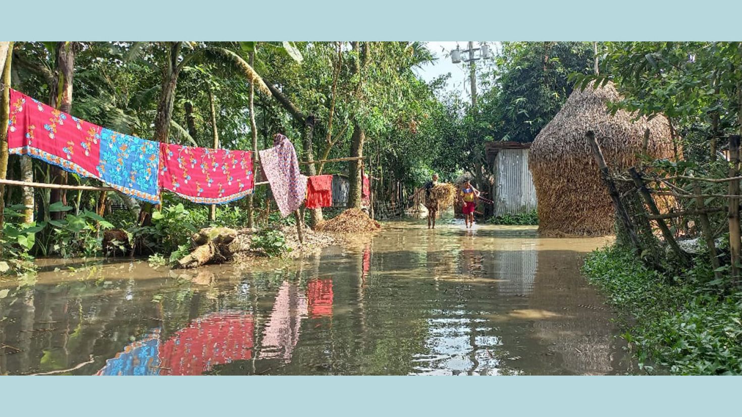 তিস্তায় পানি বৃদ্ধি তলিয়ে গেছে বাড়িঘর, ফসলি জমি