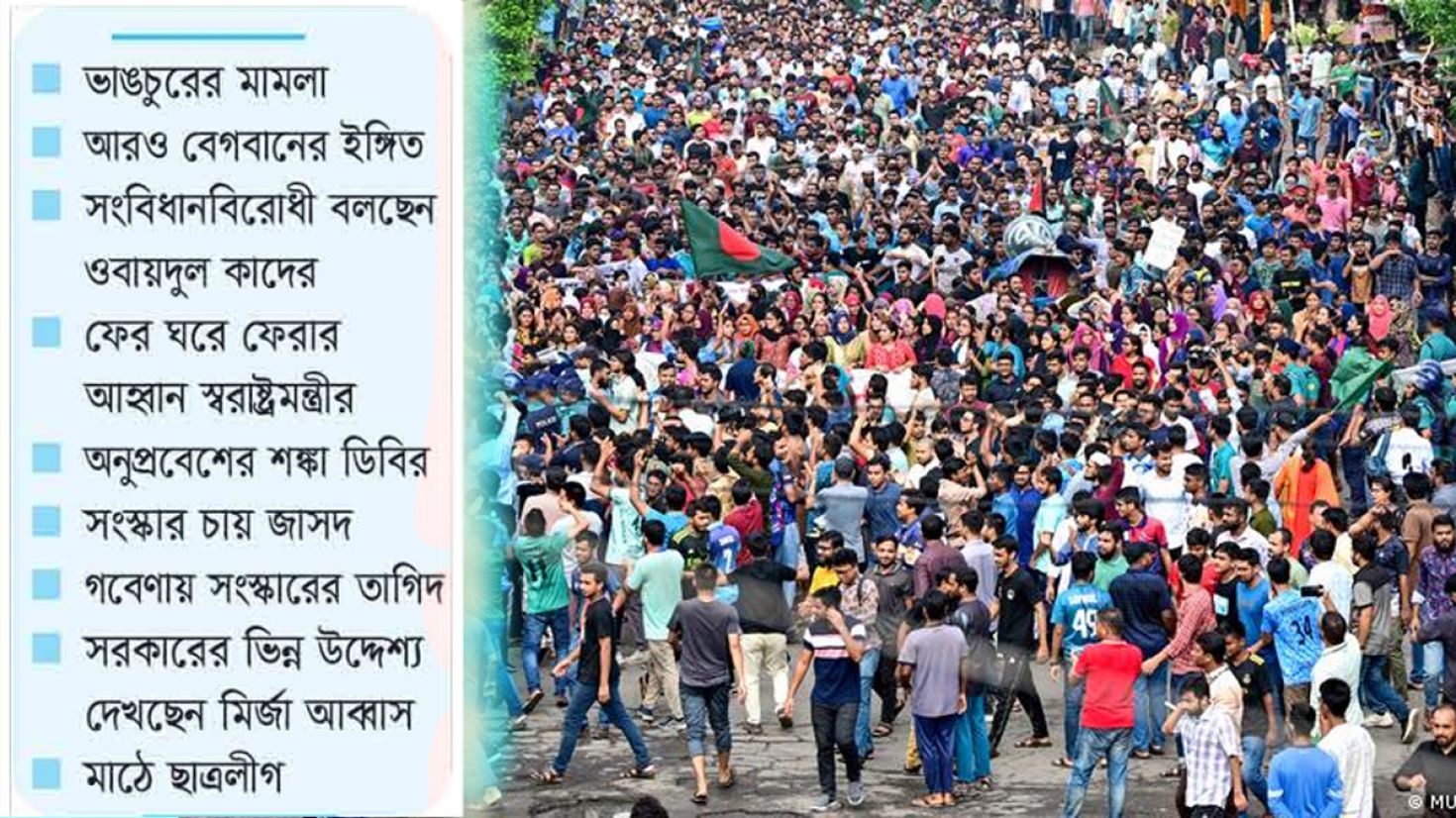 চাপেও ছাড়ছেন না
কোটাবিরোধীরা