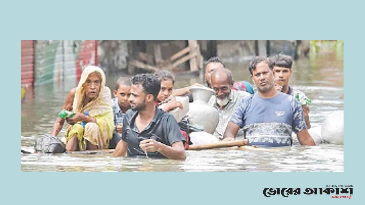 দুর্গত জনপদে বাঁচার লড়াই