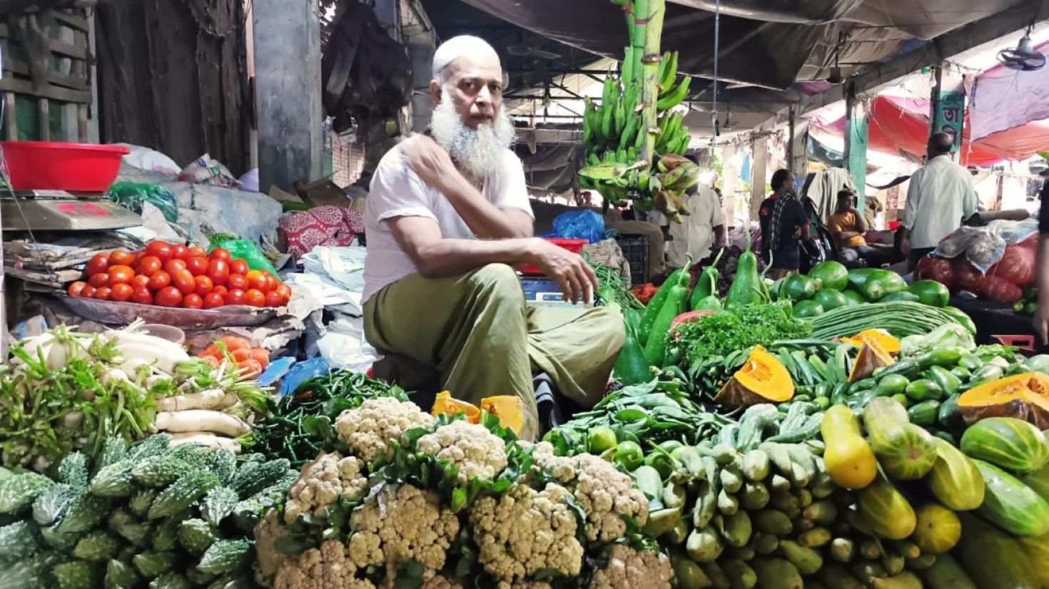 নাগালে আসছে না সবজি