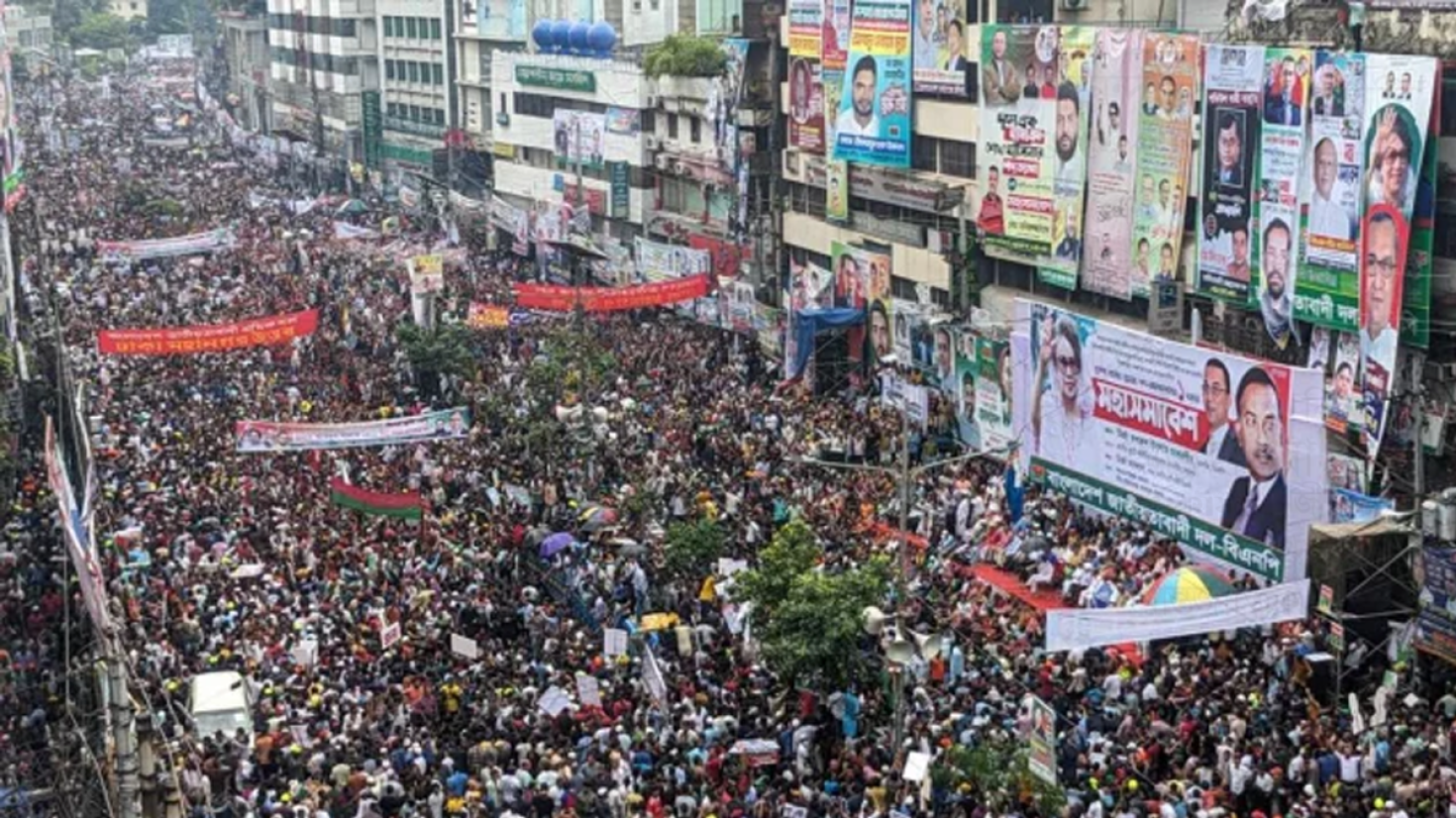 জনসমুদ্রে রূপ নিল বিএনপির র‍্যালি