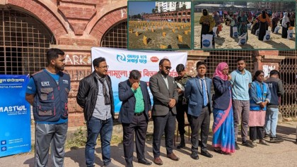 বন্যার্ত ১১'শ পরিবারের মাঝে ১১ হাজার কেজি চাল বিতরণ