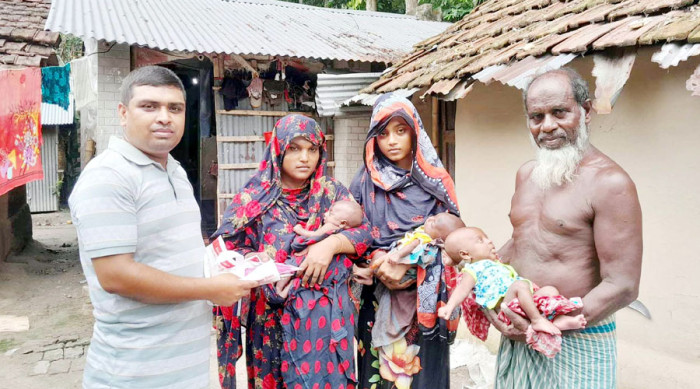 সেই যমজ তিন নবজাতকের পাশে দাঁড়ালেন ডা. তন্ময় বিশ্বাস