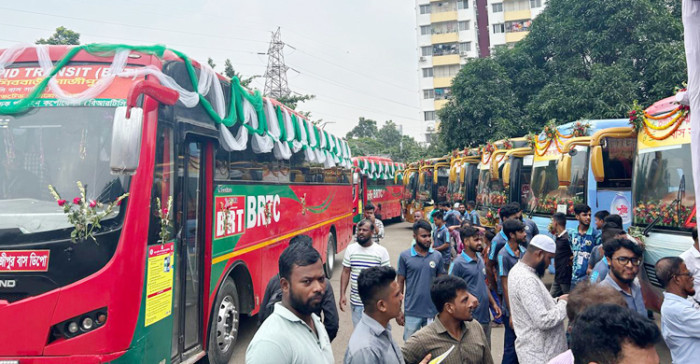 হাতিরঝিলে চক্রাকার বাসে র‌্যাপিড পাস চালু