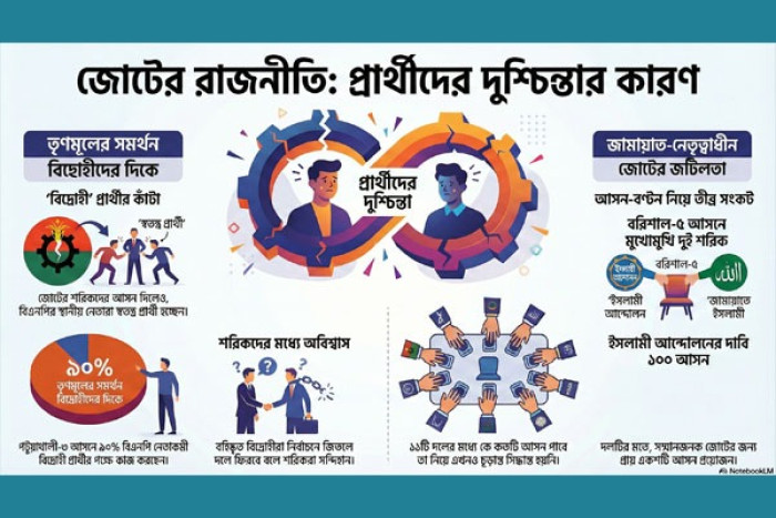 দুশ্চিন্তায় জোট প্রার্থীরা